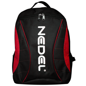 MOCHILA NEDEL PRETO X VERMELHO